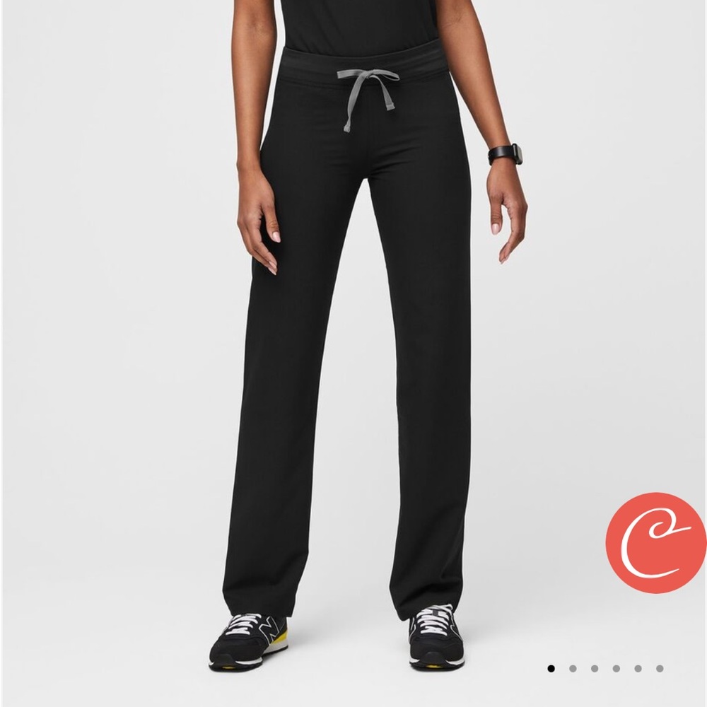 Small black Livingston scrub pants